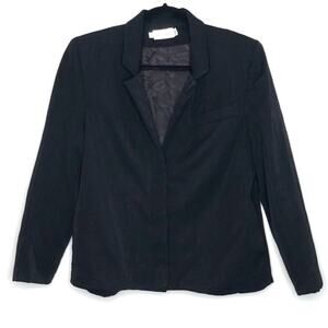 Giuseppe Vintage Black Wool Lined Front Button Blazer Size 8 / 40
